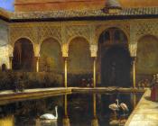 A Court in The Alhambra in the Time of the Moors - 埃德温·罗德·威克斯